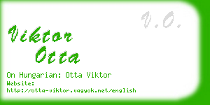 viktor otta business card